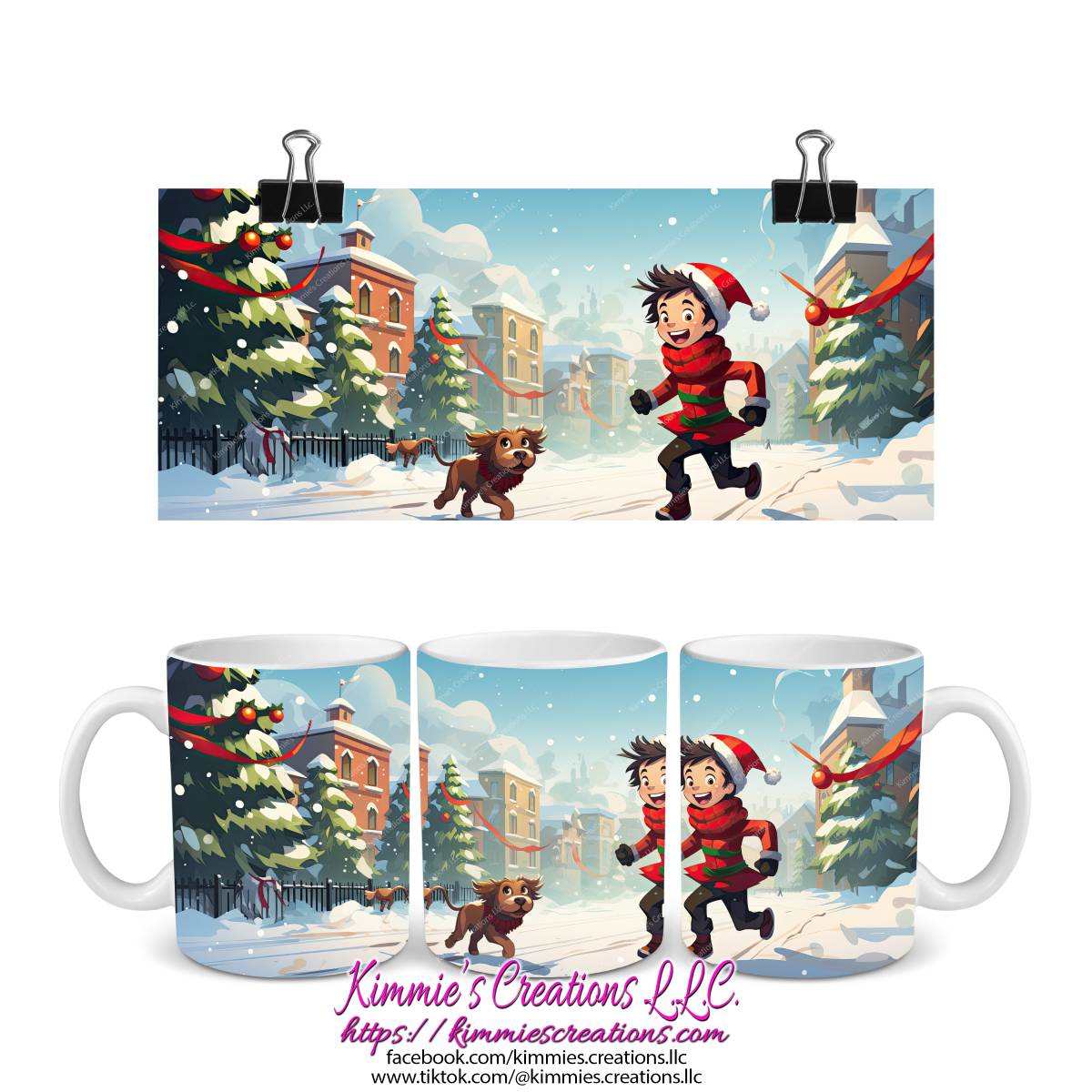 Several Christmas Designs on Mugs - mug