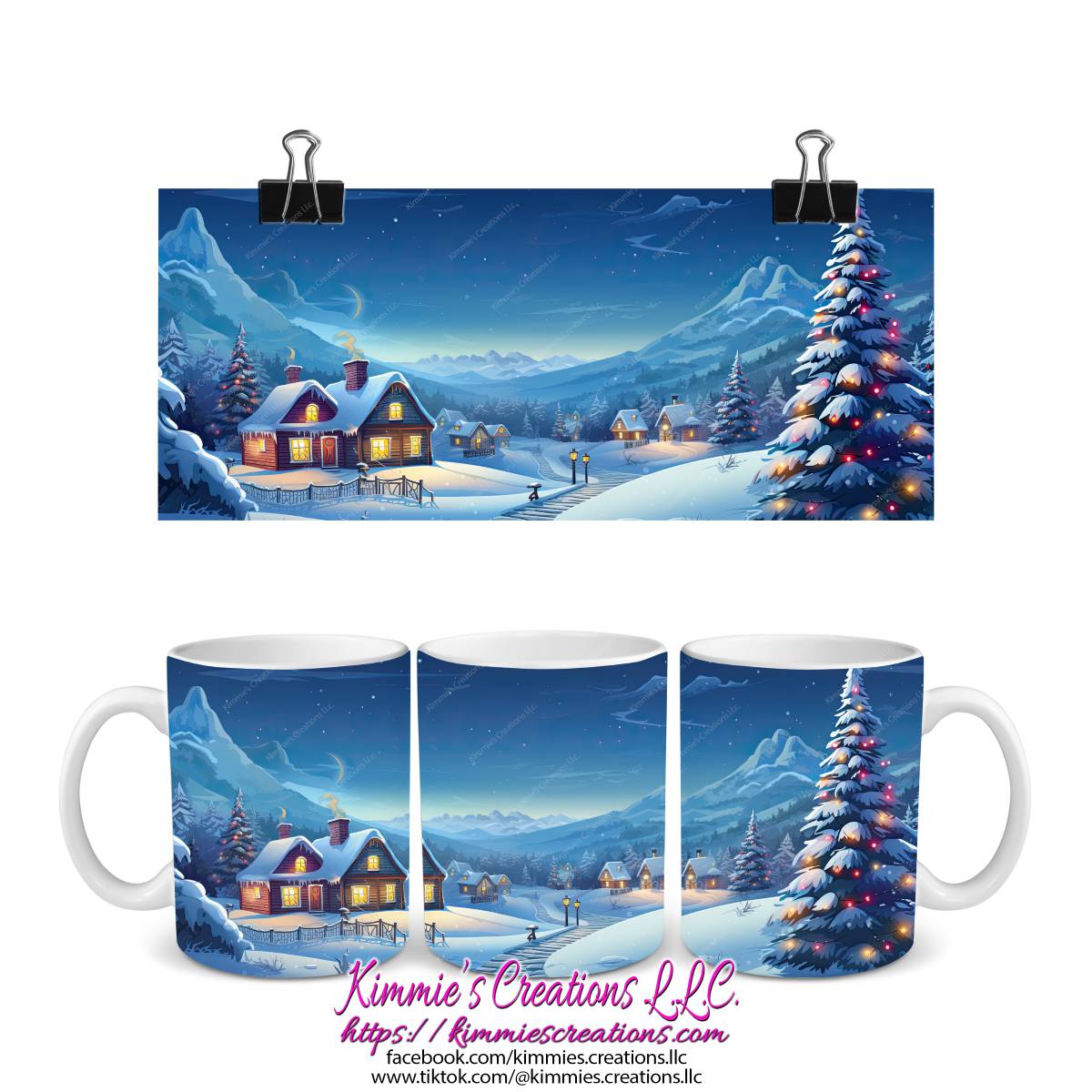 Several Christmas Designs on Mugs - mug