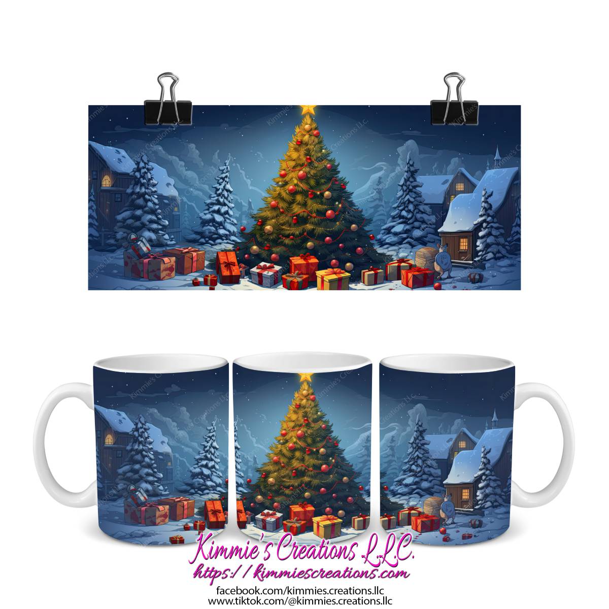Several Christmas Designs on Mugs - mug