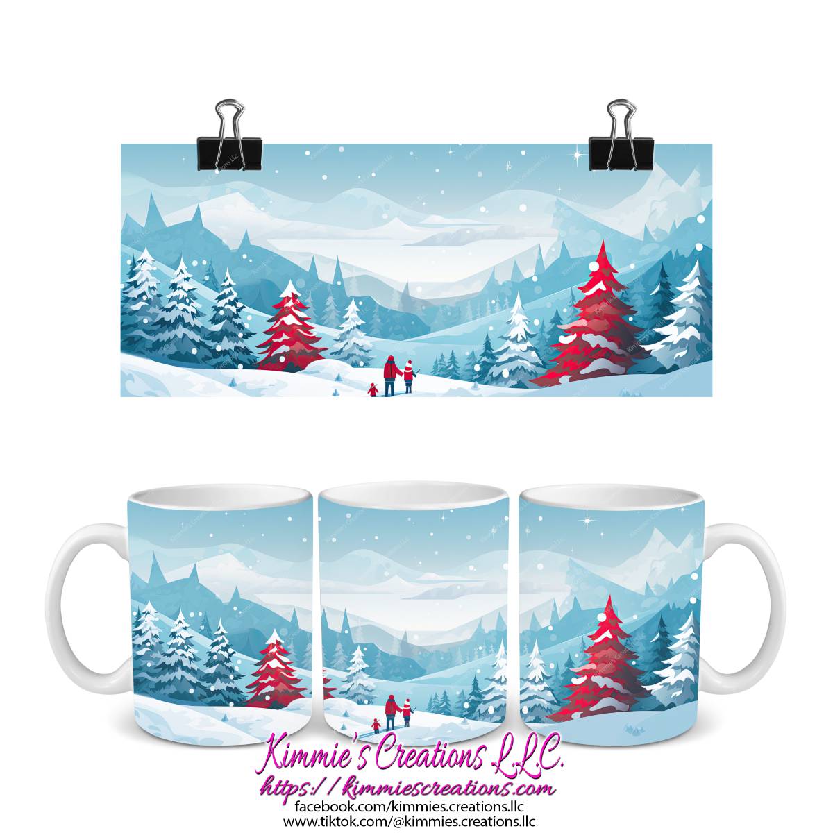 Several Christmas Designs on Mugs - mug