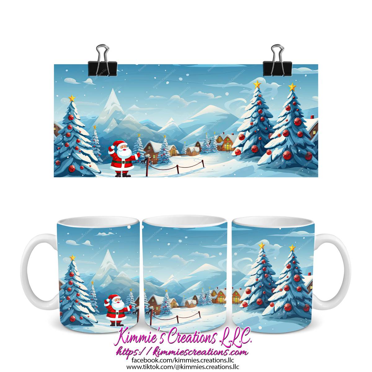 Several Christmas Designs on Mugs - mug