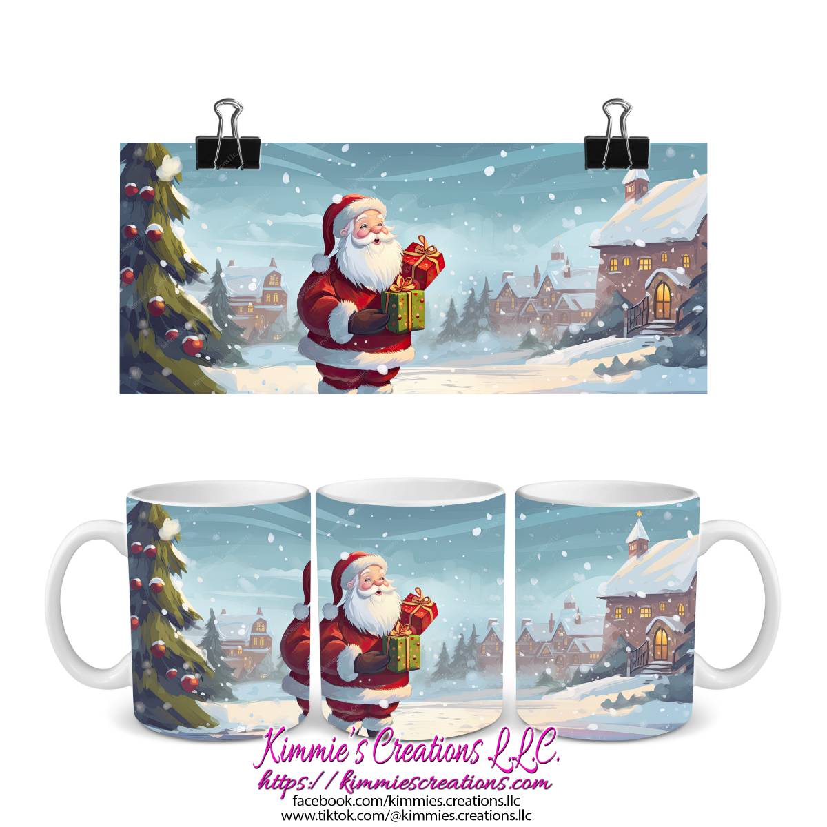Several Christmas Designs on Mugs - mug