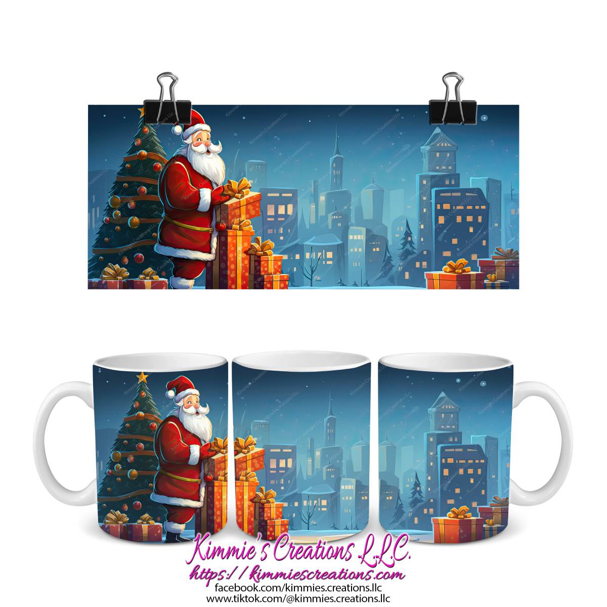 Several Christmas Designs on Mugs - mug