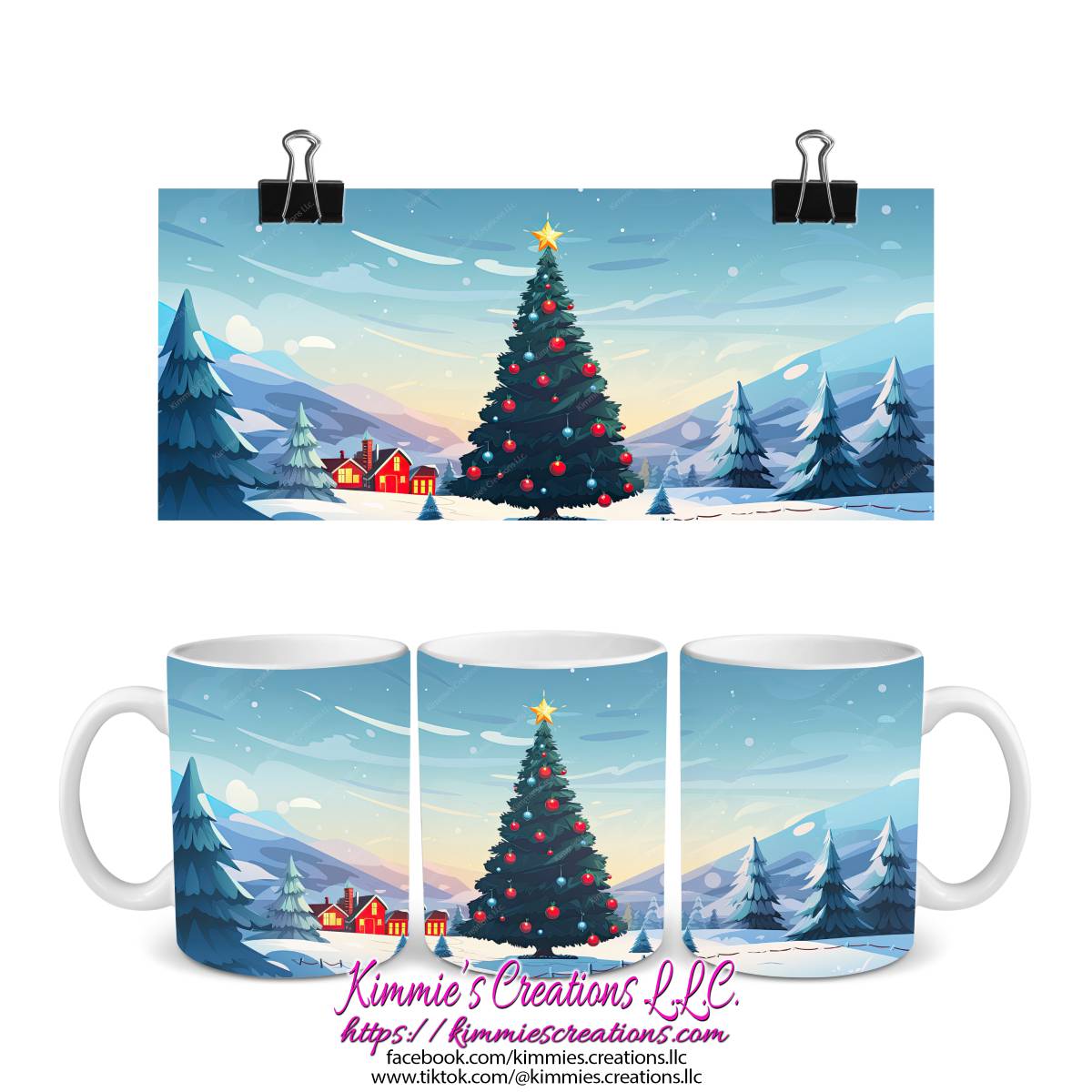 Several Christmas Designs on Mugs - mug