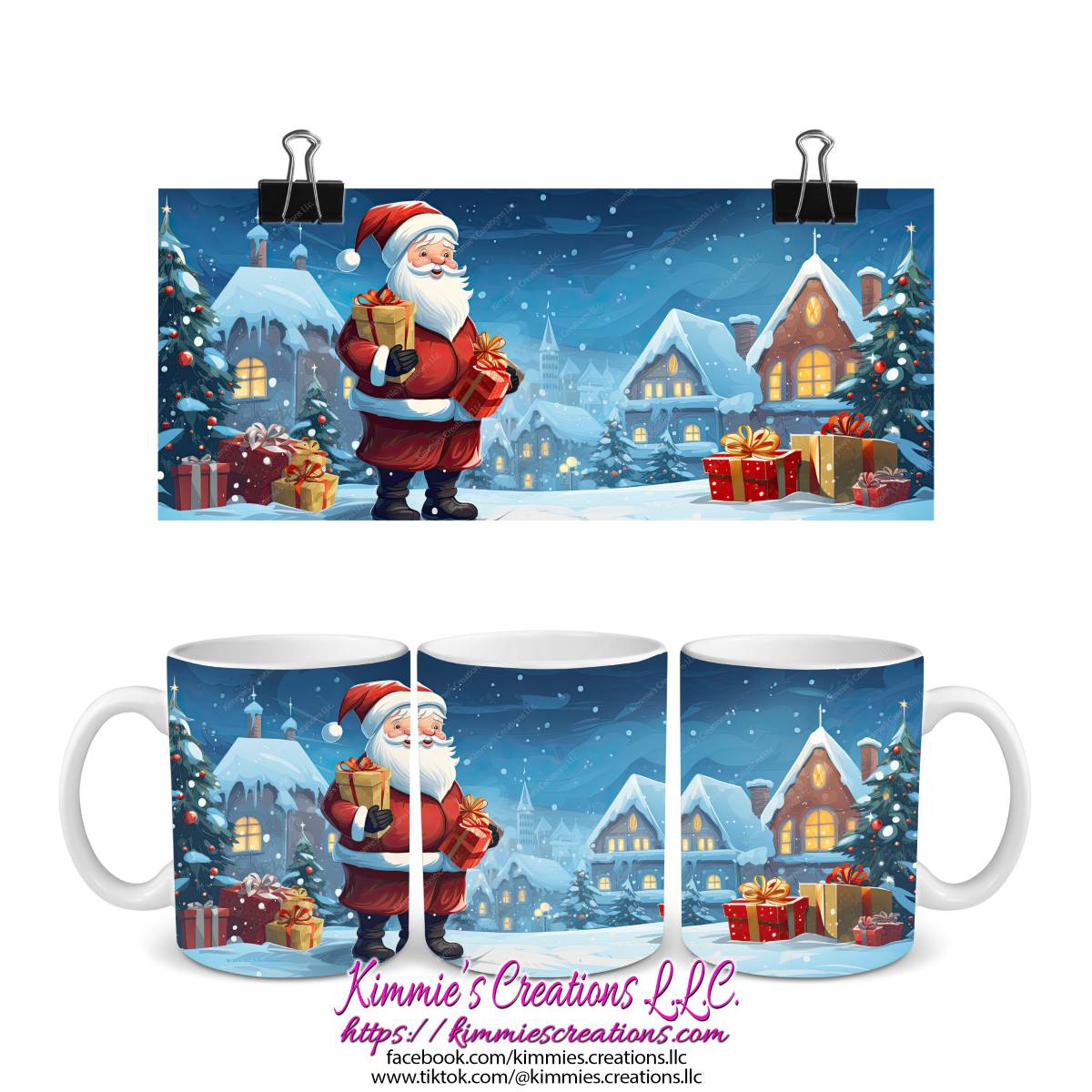 Several Christmas Designs on Mugs - mug