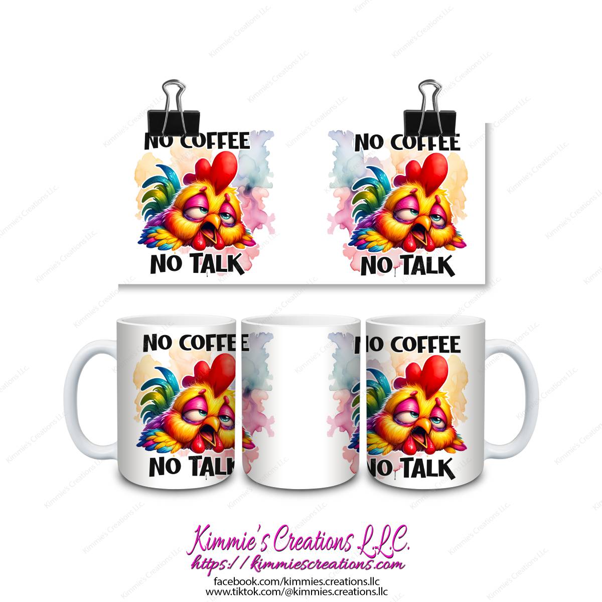 No Coffee No Talk Mug - Kimmie's Creations L.L.C.