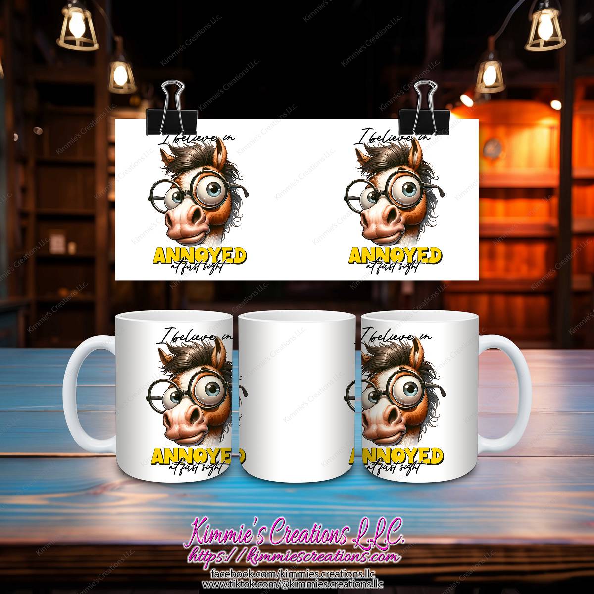 I Believe in Annoyed at First Sight Mug - Kimmie's Creations L.L.C.