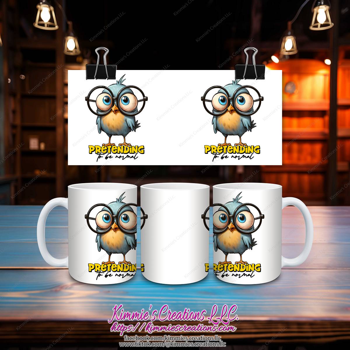 Pretending to be Normal Mug - Kimmie's Creations L.L.C.