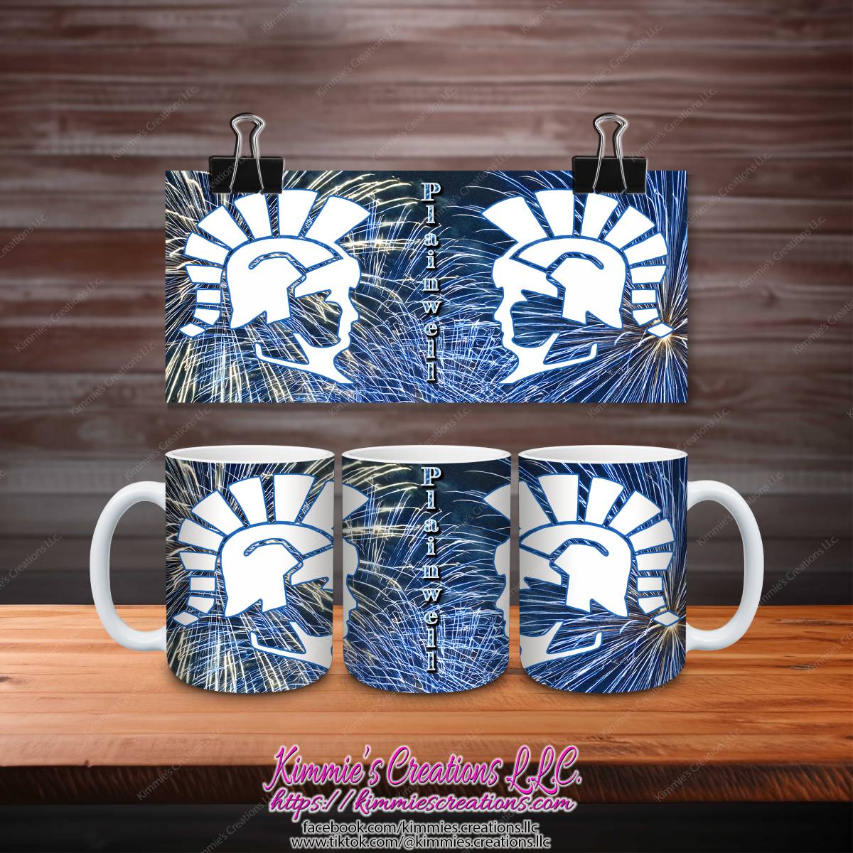 Plainwell Trojans Mugs - Kimmie's Creations L.L.C.
