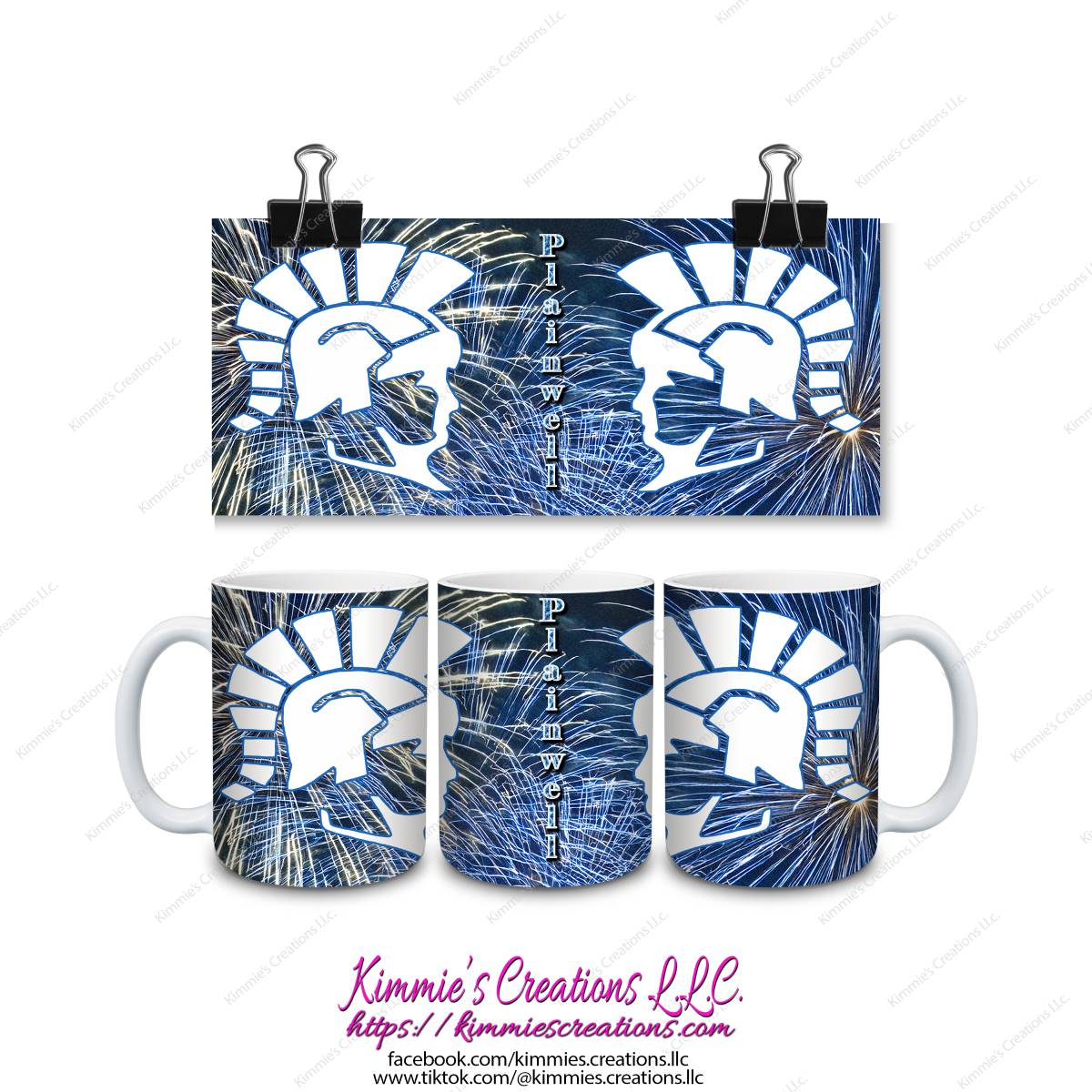 Plainwell Trojans Mugs - Kimmie's Creations L.L.C.