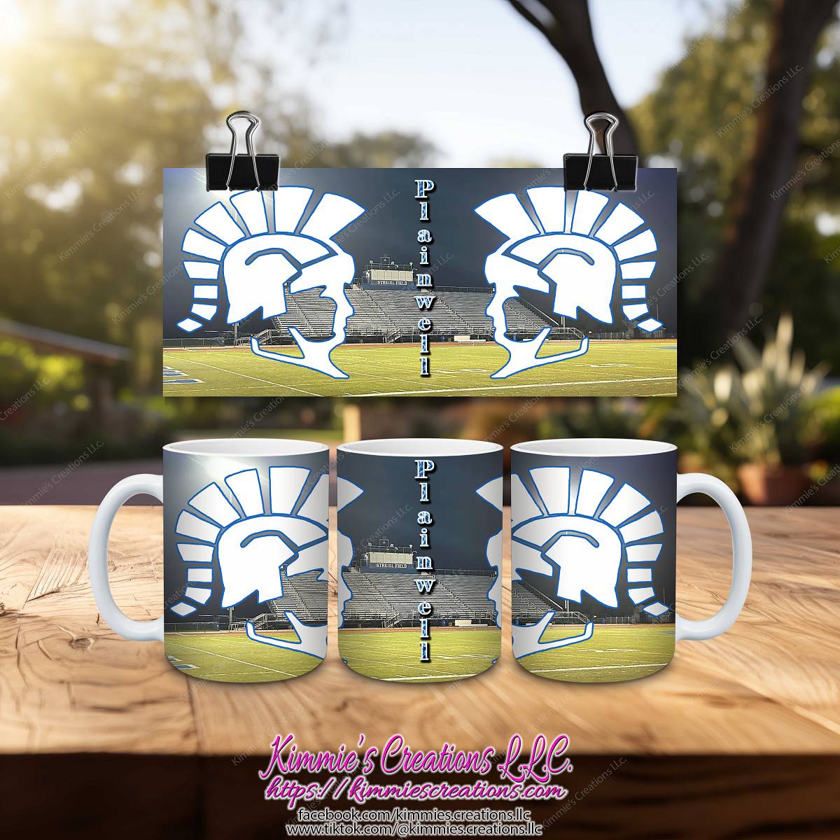 Plainwell Trojans Mugs - Kimmie's Creations L.L.C.