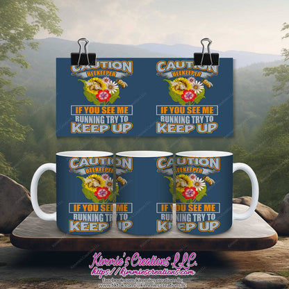 Caution Beekeeper Ceramic Mug - mug