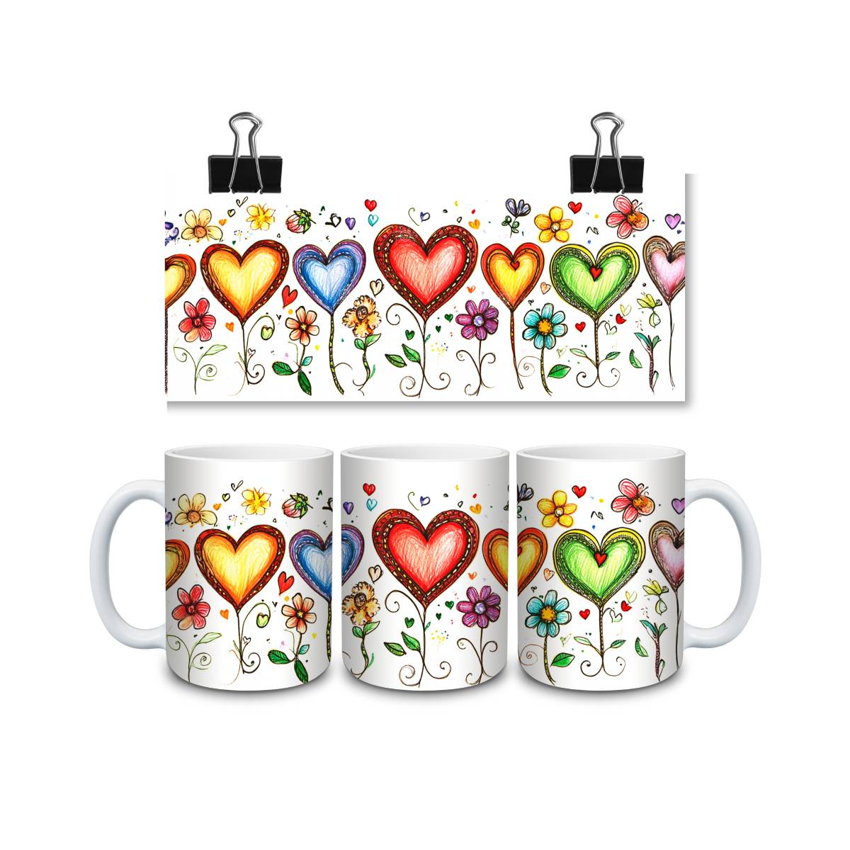 Heart Balloons Mug - mug