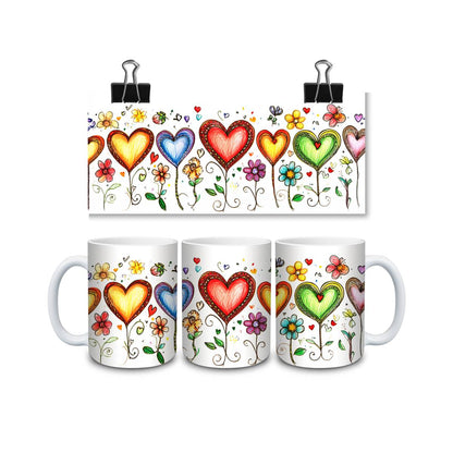 Heart Balloons Mug - mug
