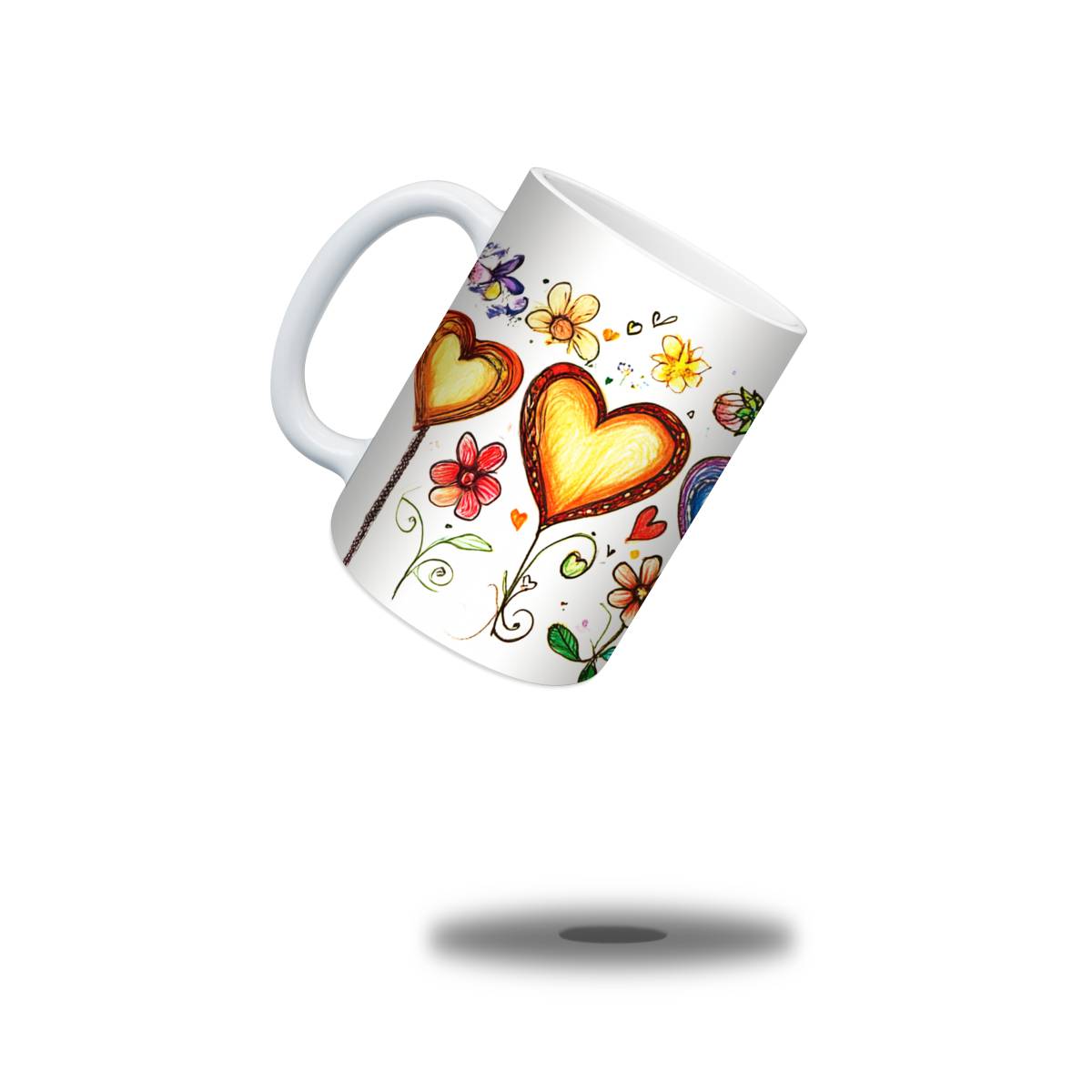 Heart Balloons Mug - mug
