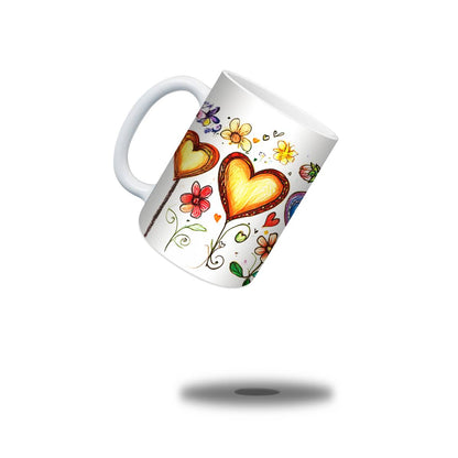 Heart Balloons Mug - mug