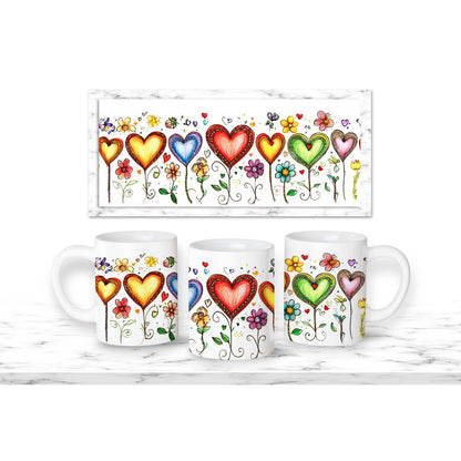 Heart Balloons Mug - mug