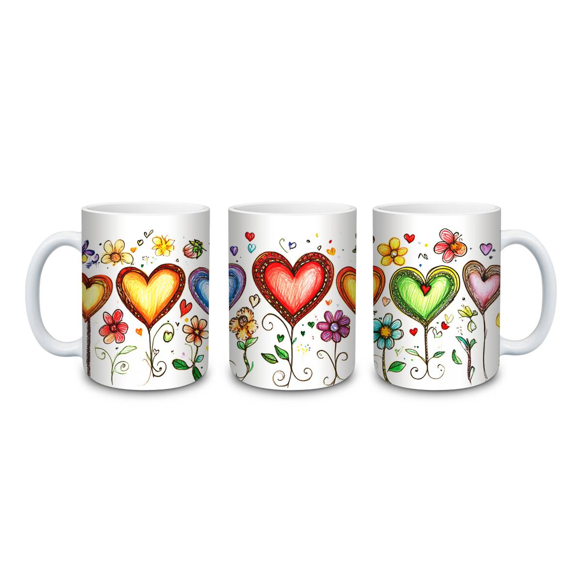 Heart Balloons Mug - mug