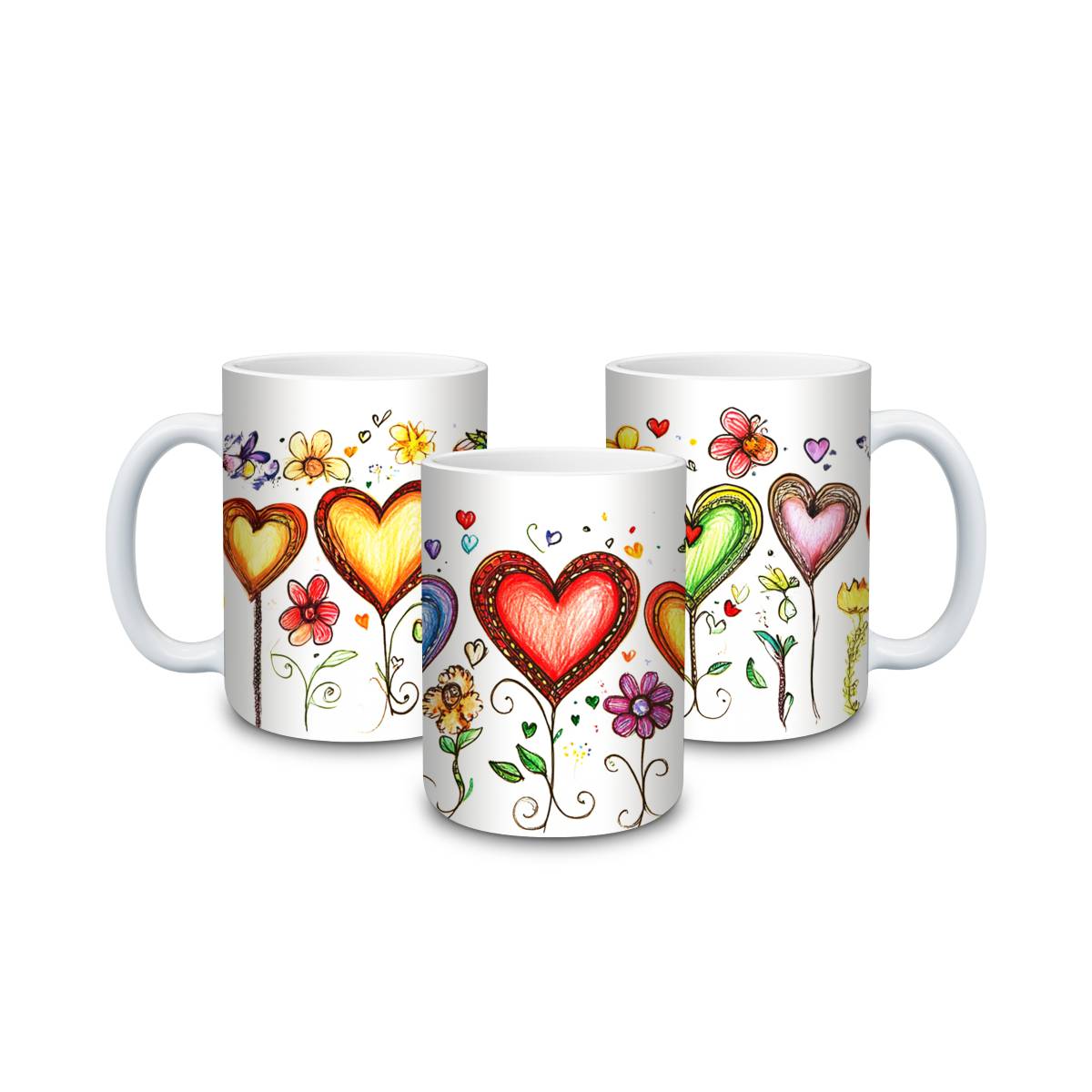 Heart Balloons Mug - mug