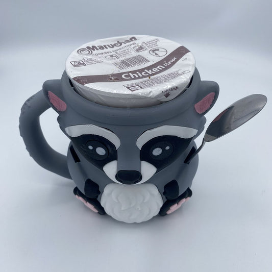 Masked Bandit Ice Cream Pint Holding Raccoon