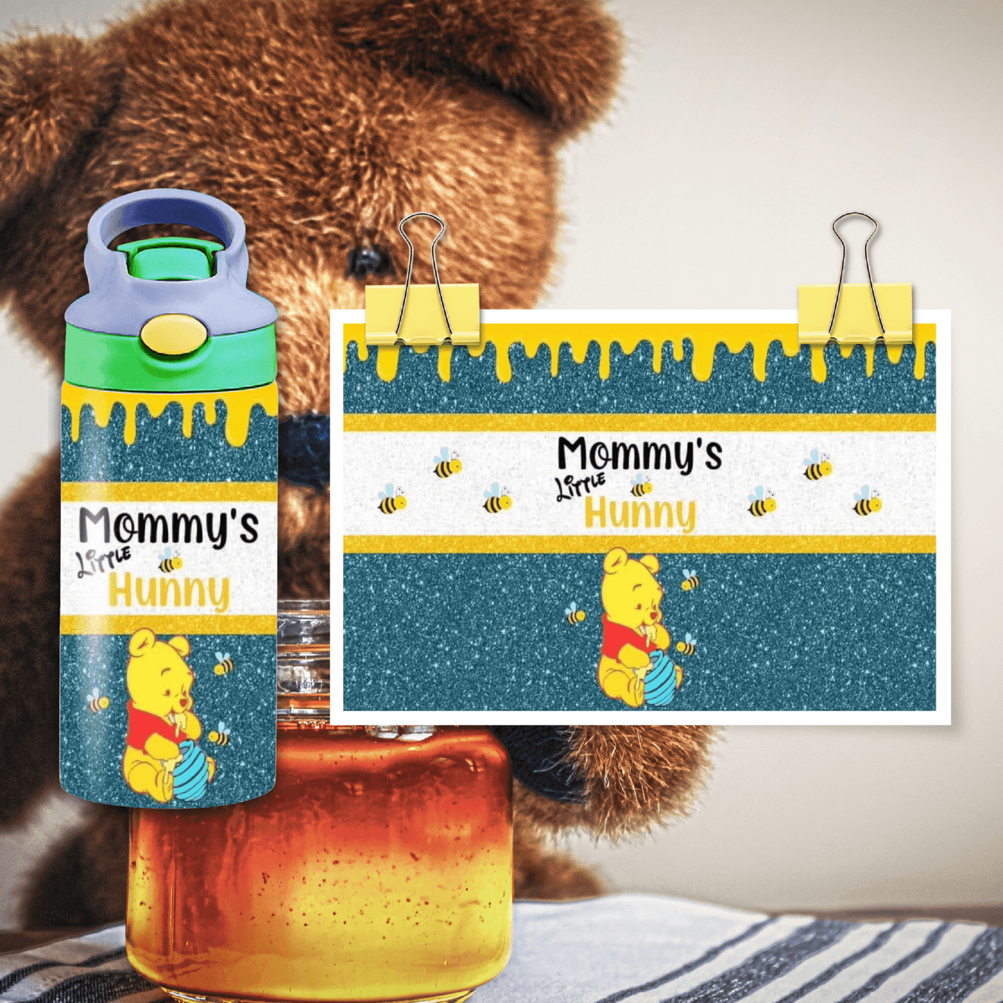 Adorable Winnie the Pooh Flip Top: Celebrate Mommy's Little Hunny! - Kimmie's Creations L.L.C.