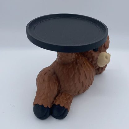 Moooood Lighting Highland Cow 3-Wick Candle Holder