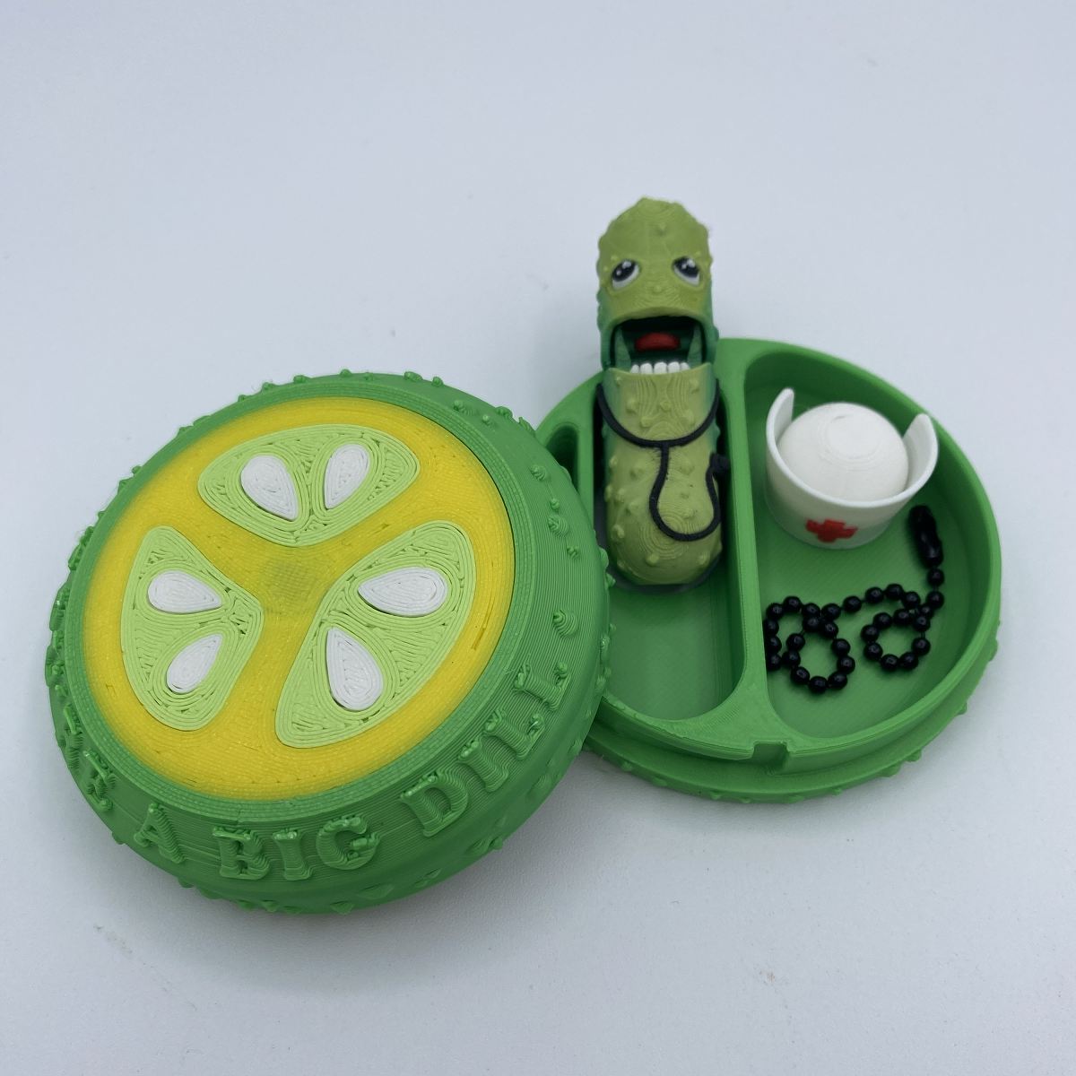 Tickles the Pickle - Articulated 3D Printed Fidget Toy & Keychain