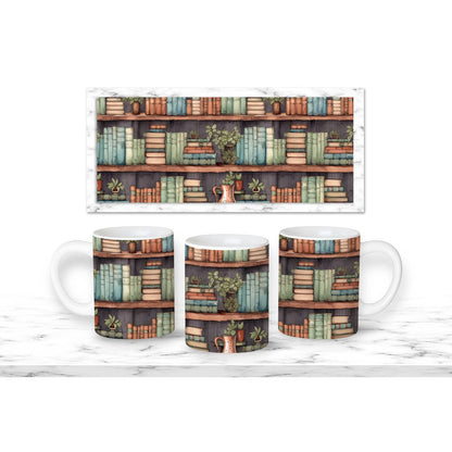 Library Books and Bookshelves Mugs - 09 / 11 oz - mug
