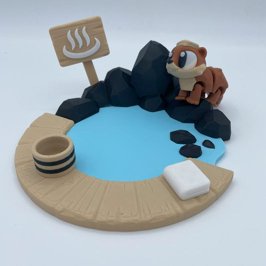 Otter Onsen with an Otter 3D print