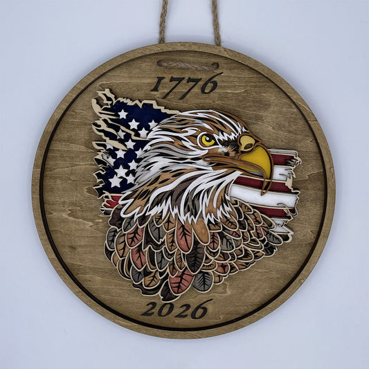 Patriotic Eagle 1776 - 2026 Decor