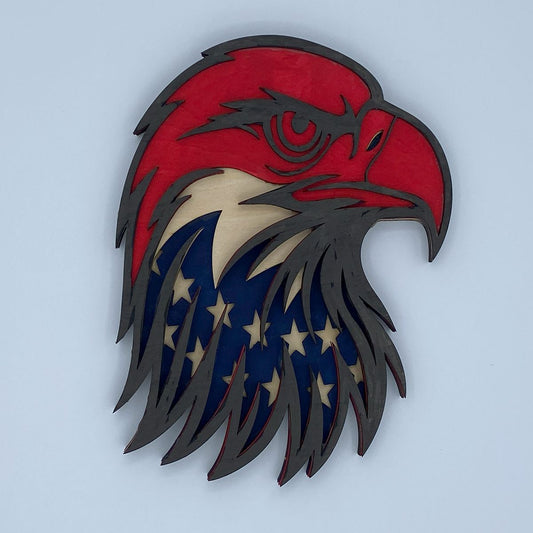 Patriotic Eagle Head Decorative Display