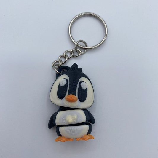 Penguin Keychain 3d print