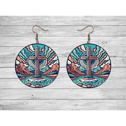 Crosses of Faith Round Earrings - Kimmie's Creations L.L.C.