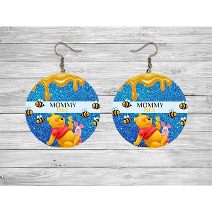 Mommy Bee Round Earrings - jewelry