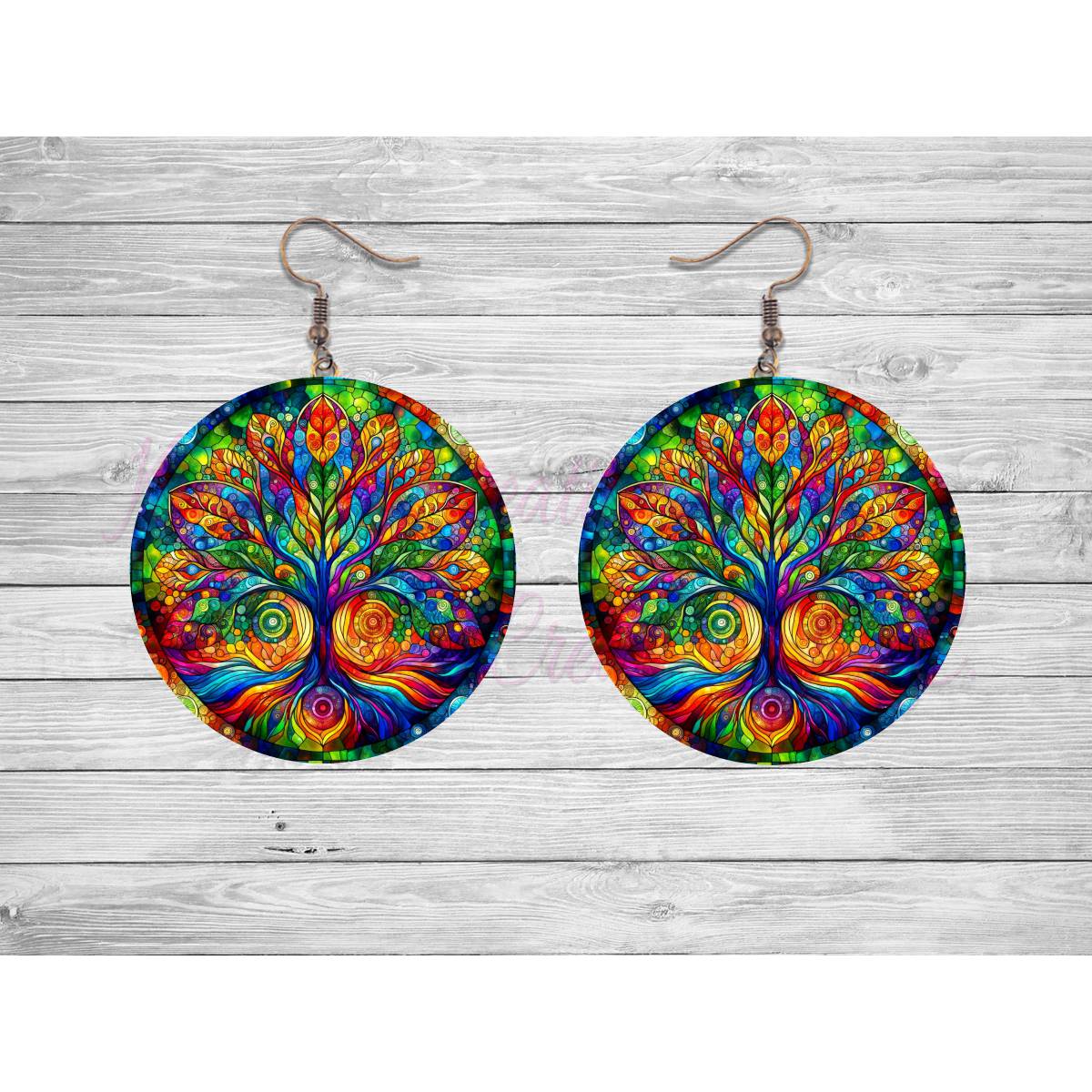 Tree of Life Round Earrings - Kimmie's Creations L.L.C.