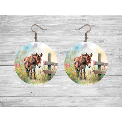 Donkeys - a collection of Round Earrings - Kimmie's Creations L.L.C.