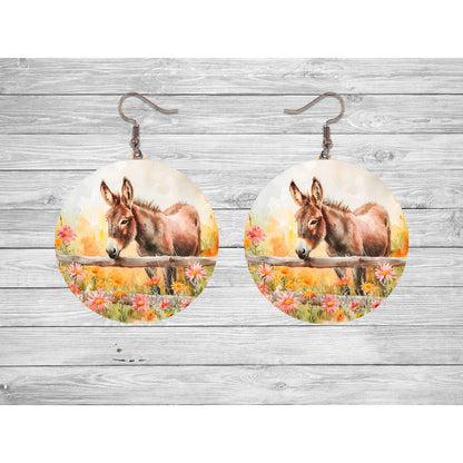 Donkeys - a collection of Round Earrings - Kimmie's Creations L.L.C.