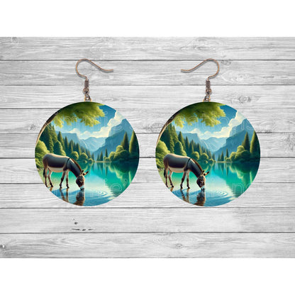 Donkeys - a collection of Round Earrings - Kimmie's Creations L.L.C.