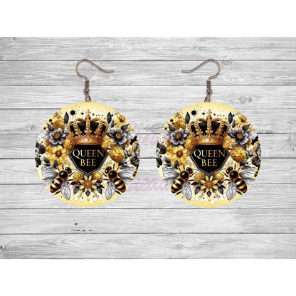 Queen Bee Round Earrings - jewelry