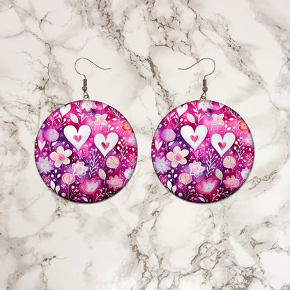 Valentine’s Day Round Earrings Collection - 01 - jewelry