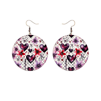 Valentine’s Day Round Earrings Collection - jewelry