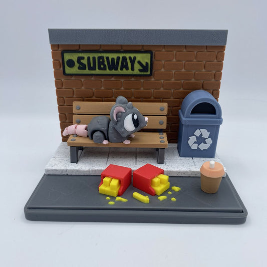 Subway Rat Snack Corner Playset