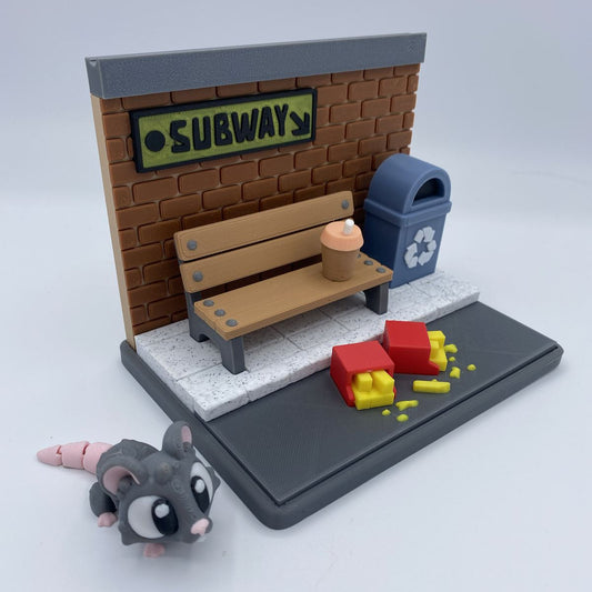 Subway Rat Snack Corner Playset