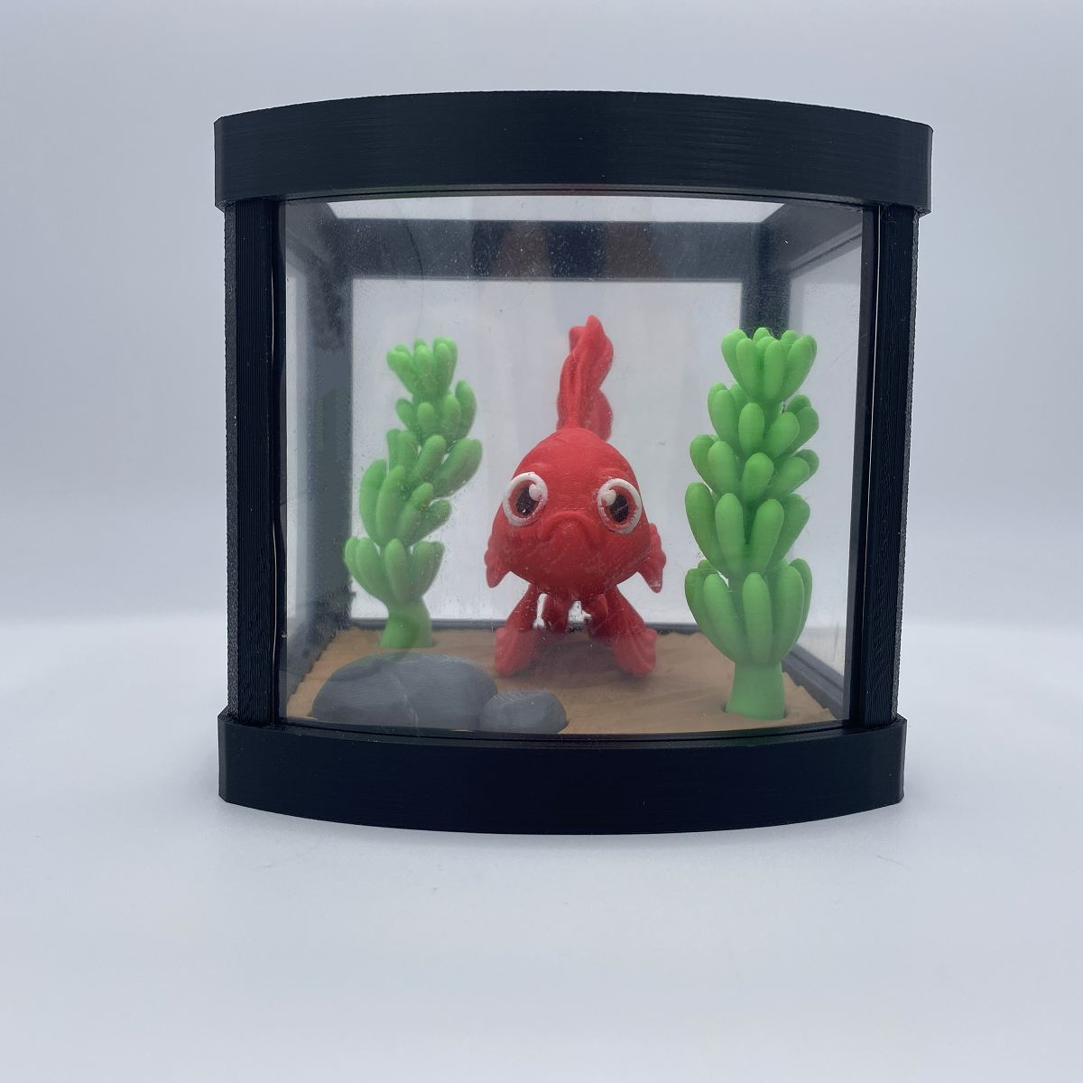 Betta fish aquarium 3D printed diorama