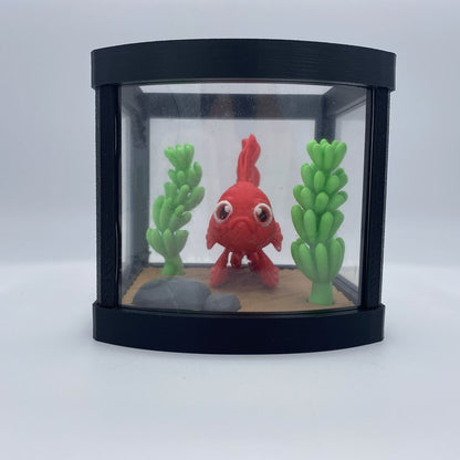 Betta fish aquarium 3D printed diorama
