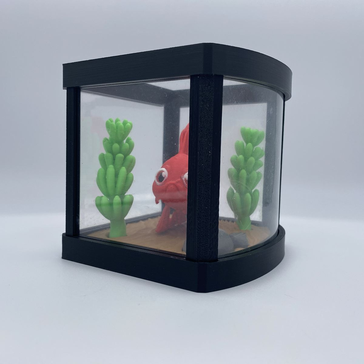 Betta fish aquarium 3D printed diorama