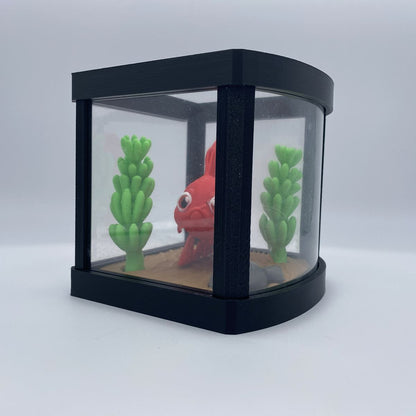 Betta fish aquarium 3D printed diorama