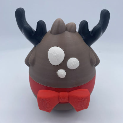 Eggnog the Mini Reindeer Dragon and Egg