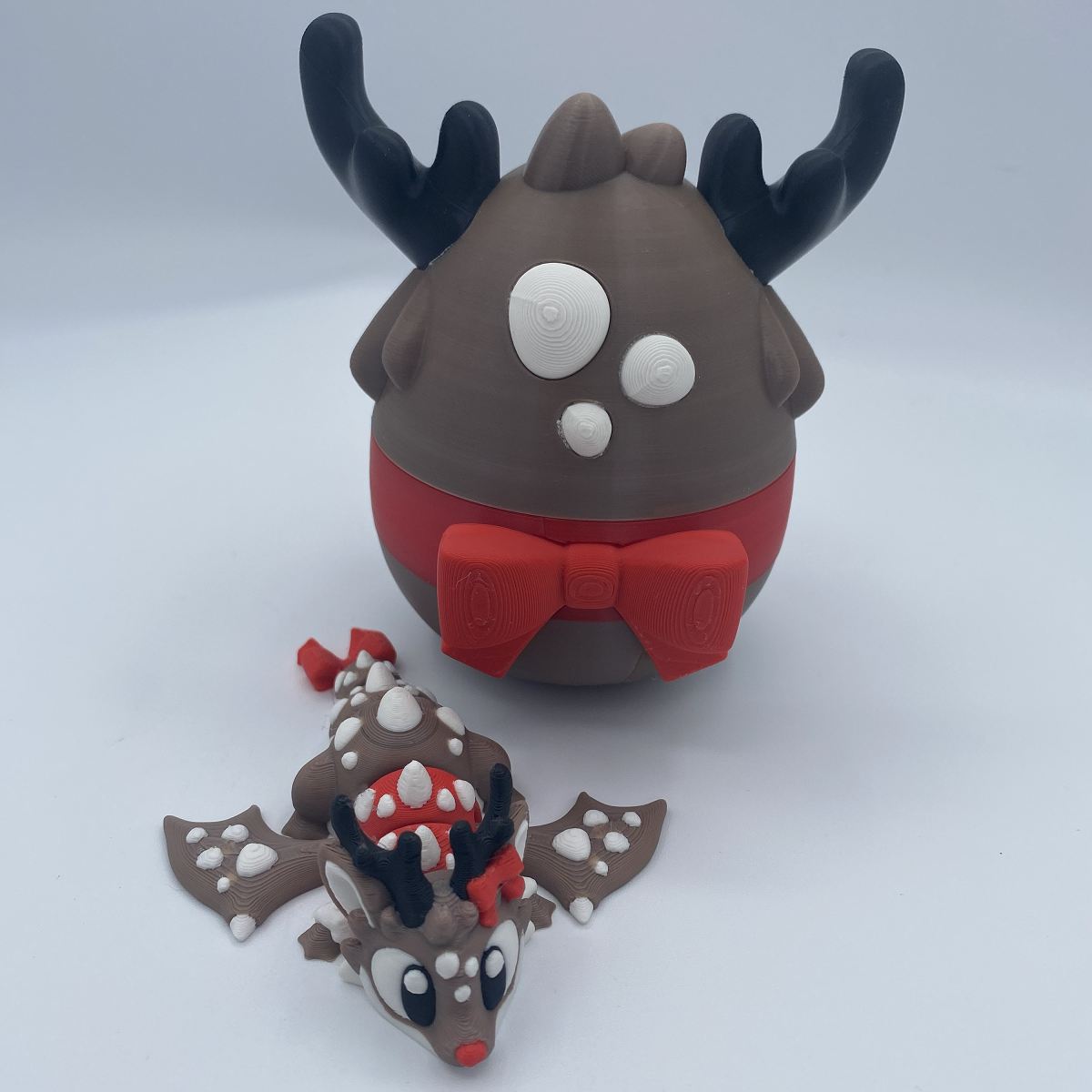 Eggnog the Mini Reindeer Dragon and Egg