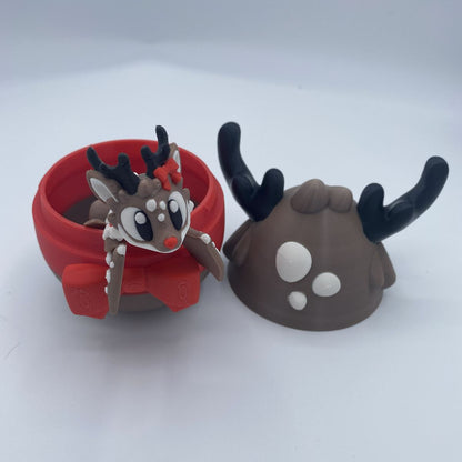 Eggnog the Mini Reindeer Dragon and Egg